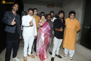 Bhagavanth Kesari Blockbuster Dawath Celebrations attended by Nandamuri Balakrishna, Sreeleela, Arjun Rampal, Anil Ravipudi, Thaman, and Dil Raju