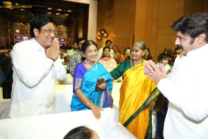 Bhagavanth Kesari Blockbuster Dawath Celebrations attended by Nandamuri Balakrishna, Sreeleela, Arjun Rampal, Anil Ravipudi, Thaman, and Dil Raju