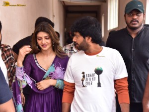 Bhagavanth Kesari Blockbuster Sher Tour attended by Sreeleela and Anil Ravipudi