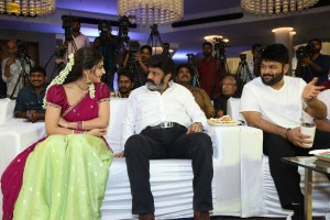 Bhagavanth Kesari Press Meet attended by Nandamuri Balakrishna, Sreeleela, and Thaman