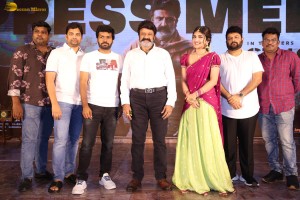 Bhagavanth Kesari Press Meet attended by Nandamuri Balakrishna, Sreeleela, and Thaman