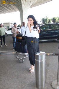 actress Bhagyashree cute in a white top and black skirt