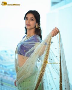 actress bhagyashri borse sexy in a saree