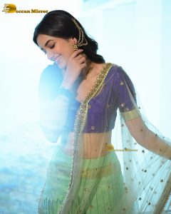 actress bhagyashri borse sexy in a saree