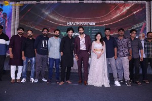 Bhaje Vaayu Vegam Pre-Release attended by Kartikeya Gummakonda and Iswarya Menon