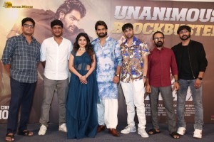 Bhaje Vaayu Vegam Success Meet attended by Kartikeya, Iswarya Menon, and other cast and crew
