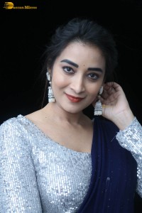 telugu film actress bhanu sri photoshoot in a silver blouse