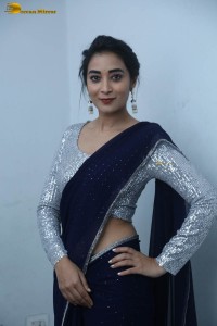 telugu film actress bhanu sri photoshoot in a silver blouse