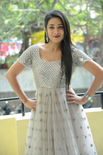 Telugu Actress Bhanu Sri photoshoot in a grey dress