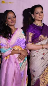 Bharat Bhhagya Viddhaata Trailer Launch attended by Kangana Ranaut, Smita Tambe, and Girija Oak