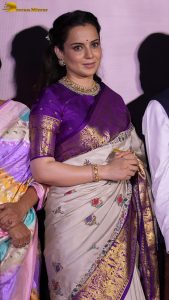 Bharat Bhhagya Viddhaata Trailer Launch attended by Kangana Ranaut, Smita Tambe, and Girija Oak