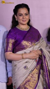 Bharat Bhhagya Viddhaata Trailer Launch attended by Kangana Ranaut, Smita Tambe, and Girija Oak