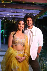 Bharathanatyam Pre-Release Event attended by Surya Teja Aelay, Meenakshi Goswami, and Shivathmika Rajashekar