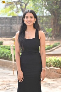 actress Bhavana Vazhapandal sexy looks in a black dress