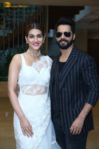 Thodelu movie press meet attended by Kriti Sanon and Varun Dhawan