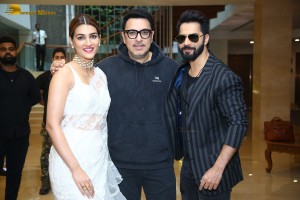 Thodelu movie press meet attended by Kriti Sanon and Varun Dhawan