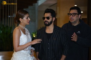 Thodelu movie press meet attended by Kriti Sanon and Varun Dhawan