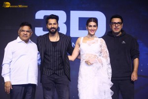 Thodelu movie press meet attended by Kriti Sanon and Varun Dhawan