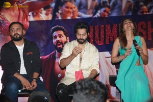 Thumkeshwari Song Launch from Bhediya attended by Varun Dhawan and Kriti Sanon