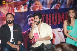 Thumkeshwari Song Launch from Bhediya attended by Varun Dhawan and Kriti Sanon