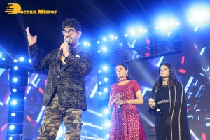 Pictures from the Pre-Release Funciton of Telugu Movie Bheemla Nayak - attended by Pawan Kalyan, Telangana Minister KTR, Rana Daggubati, Samyuktha Menon, Trivikram Srinivas, Kinnera Mogulaiah