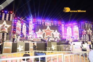 Pictures from the Pre-Release Funciton of Telugu Movie Bheemla Nayak - attended by Pawan Kalyan, Telangana Minister KTR, Rana Daggubati, Samyuktha Menon, Trivikram Srinivas, Kinnera Mogulaiah