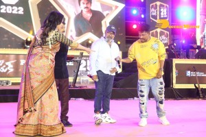 Pictures from the Pre-Release Funciton of Telugu Movie Bheemla Nayak - attended by Pawan Kalyan, Telangana Minister KTR, Rana Daggubati, Samyuktha Menon, Trivikram Srinivas, Kinnera Mogulaiah