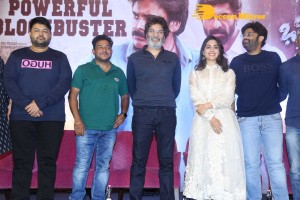 Samyuktha Menon and Trivikram Srinivas attend Bheemla Nayak Success Meet