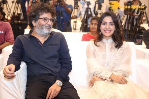 Samyuktha Menon and Trivikram Srinivas attend Bheemla Nayak Success Meet