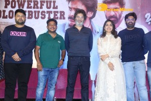 Samyuktha Menon and Trivikram Srinivas attend Bheemla Nayak Success Meet