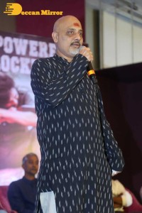 Samyuktha Menon and Trivikram Srinivas attend Bheemla Nayak Success Meet