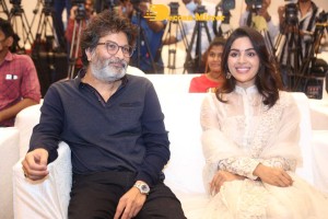 Samyuktha Menon and Trivikram Srinivas attend Bheemla Nayak Success Meet