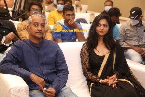 Samyuktha Menon and Trivikram Srinivas attend Bheemla Nayak Success Meet