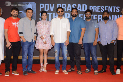 Telugu Movie Bheeshma Success Meet attended by actors Nithin and Rashmika