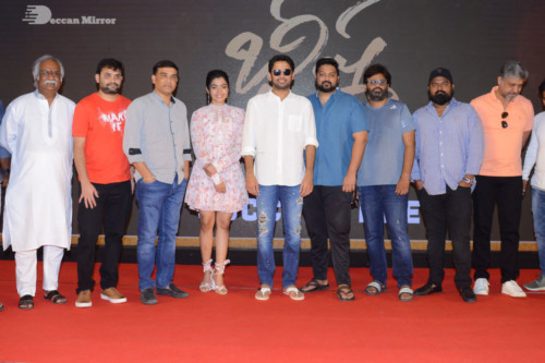 Telugu Movie Bheeshma Success Meet attended by actors Nithin and Rashmika