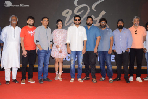 Telugu Movie Bheeshma Success Meet attended by actors Nithin and Rashmika