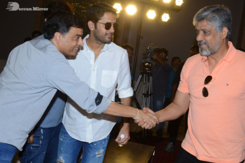 Telugu Movie Bheeshma Success Meet attended by actors Nithin and Rashmika