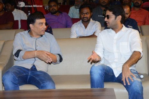 Telugu Movie Bheeshma Success Meet attended by actors Nithin and Rashmika