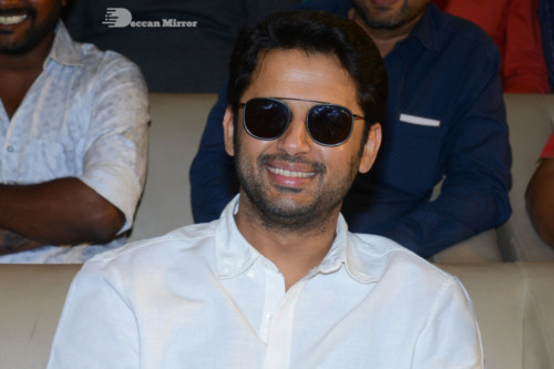 Telugu Movie Bheeshma Success Meet attended by actors Nithin and Rashmika