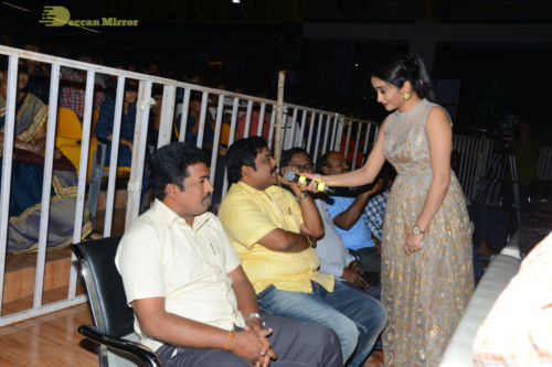 Bheeshma Telugu movie event at Vizag attended by Actors Nithin and Rashmika