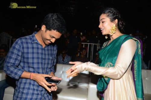 Bheeshma Telugu movie event at Vizag attended by Actors Nithin and Rashmika