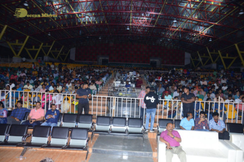 Bheeshma Telugu movie event at Vizag attended by Actors Nithin and Rashmika