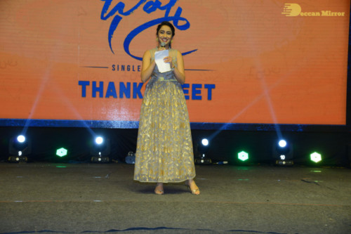 Bheeshma Telugu movie event at Vizag attended by Actors Nithin and Rashmika