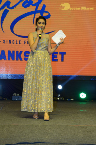 Bheeshma Telugu movie event at Vizag attended by Actors Nithin and Rashmika