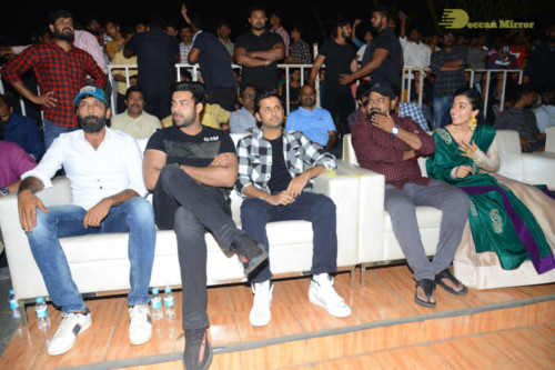 Bheeshma Telugu movie event at Vizag attended by Actors Nithin and Rashmika