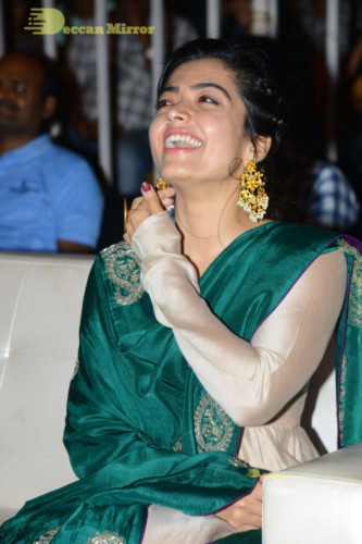 Bheeshma Telugu movie event at Vizag attended by Actors Nithin and Rashmika