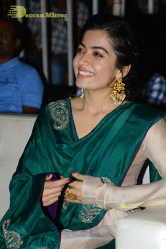 Bheeshma Telugu movie event at Vizag attended by Actors Nithin and Rashmika