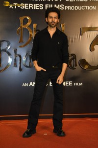 Bhool Bhulaiyaa 3 Success Party attended by Madhuri Dixit, Kartik Aaryan, and Vidya Balan