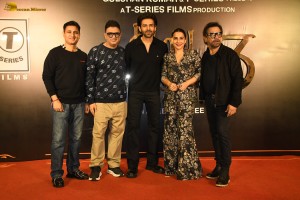 Bhool Bhulaiyaa 3 Success Party attended by Madhuri Dixit, Kartik Aaryan, and Vidya Balan