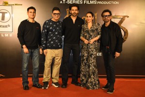 Bhool Bhulaiyaa 3 Success Party attended by Madhuri Dixit, Kartik Aaryan, and Vidya Balan